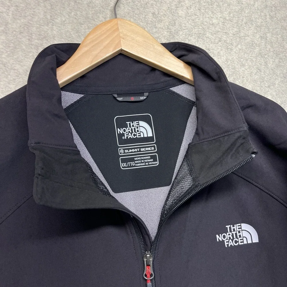 The North Face Summit Series Soft Shell Jacket Men's XXL Black Full Zip Outdoor
